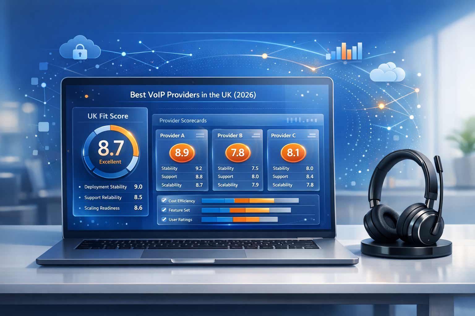 About CompareVoIPService Comprehensive comparison of the best UK VoIP providers for 2026, ranked by UK Fit Score including stability, porting, and support quality.