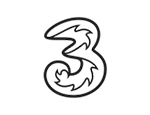 Three Business logo for 5G-ready VoIP and mobile business communication reviews.