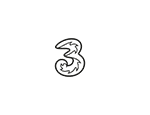 Three Business logo for 5G-ready VoIP and mobile business communication reviews.